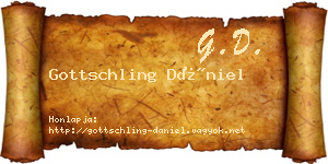 Gottschling Dániel névjegykártya